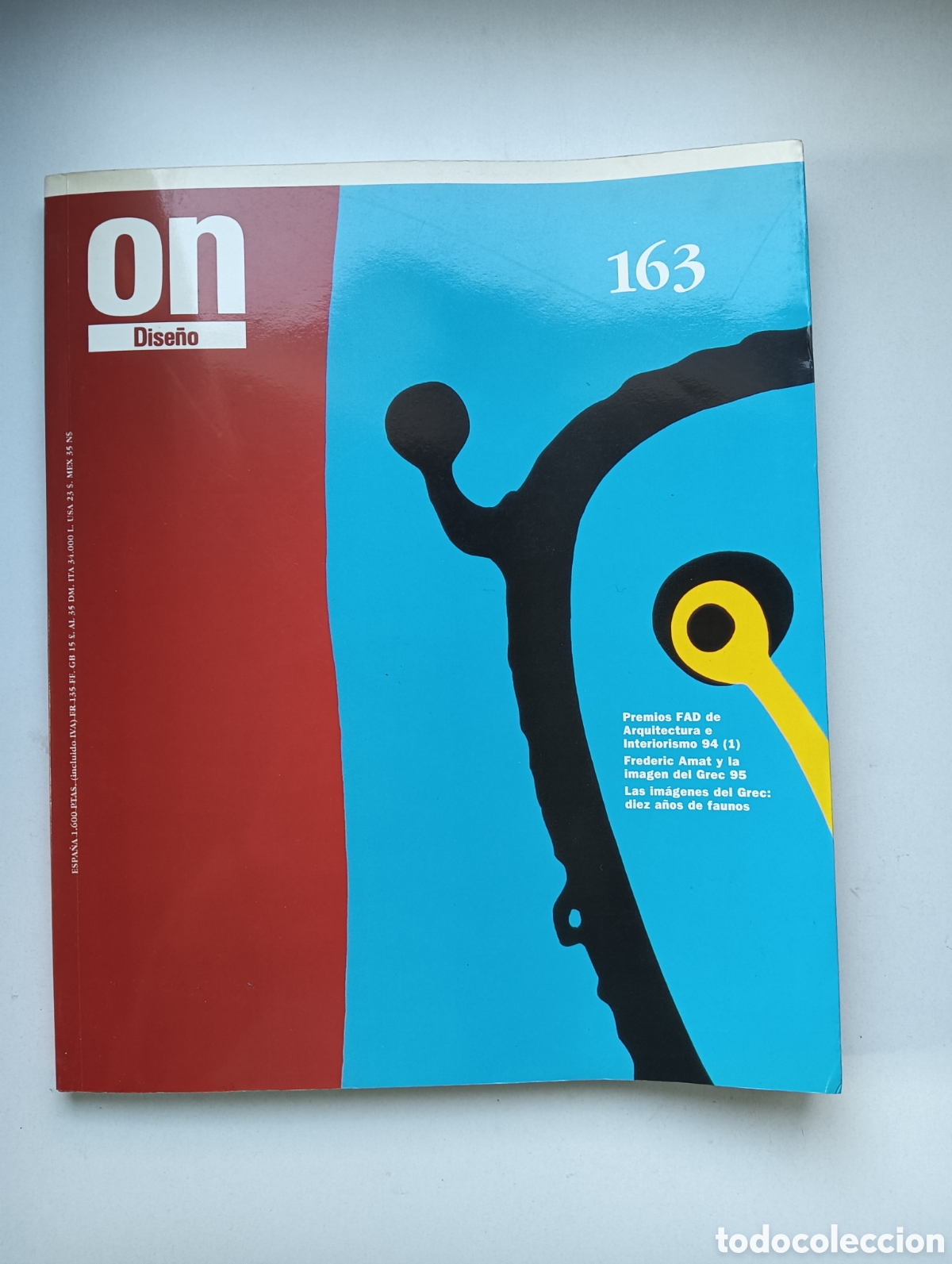 Coleccionismo de Revistas y Peri&oacute;dicos: Revista on dise&ntilde;o. N&uacute;m 163
