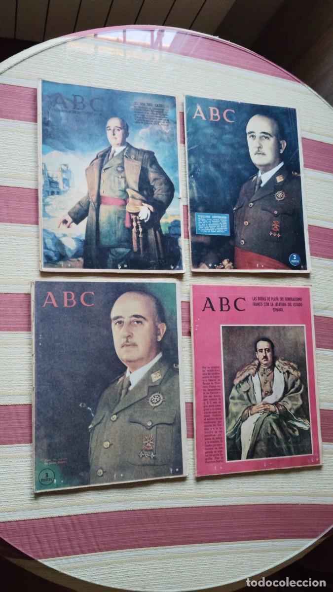 Coleccionismo de Revistas y Peri&oacute;dicos: FRANCO.-ABC.-PERIODICOS.-LOTE DE 4 REVISTAS.-A&Ntilde;OS 60.