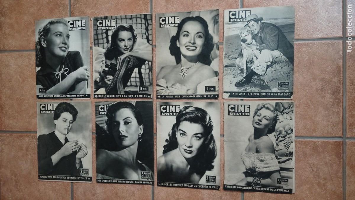 Coleccionismo de Revistas y Peri&oacute;dicos: CINE MUNDO.-REVISTAS.-LOTE DE 8 REVISTAS DE CINE.-A&Ntilde;OS 1952-1953.