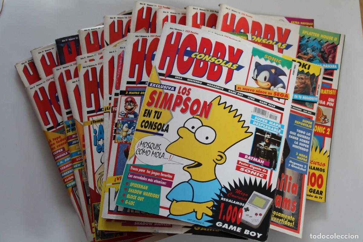 Coleccionismo de Revistas y Peri&oacute;dicos: HOBBY PRESS HOBBY CONSONSOLAS LOTE 21 REVISTAS PRIMEROS NUMEROS CON EXTRAS