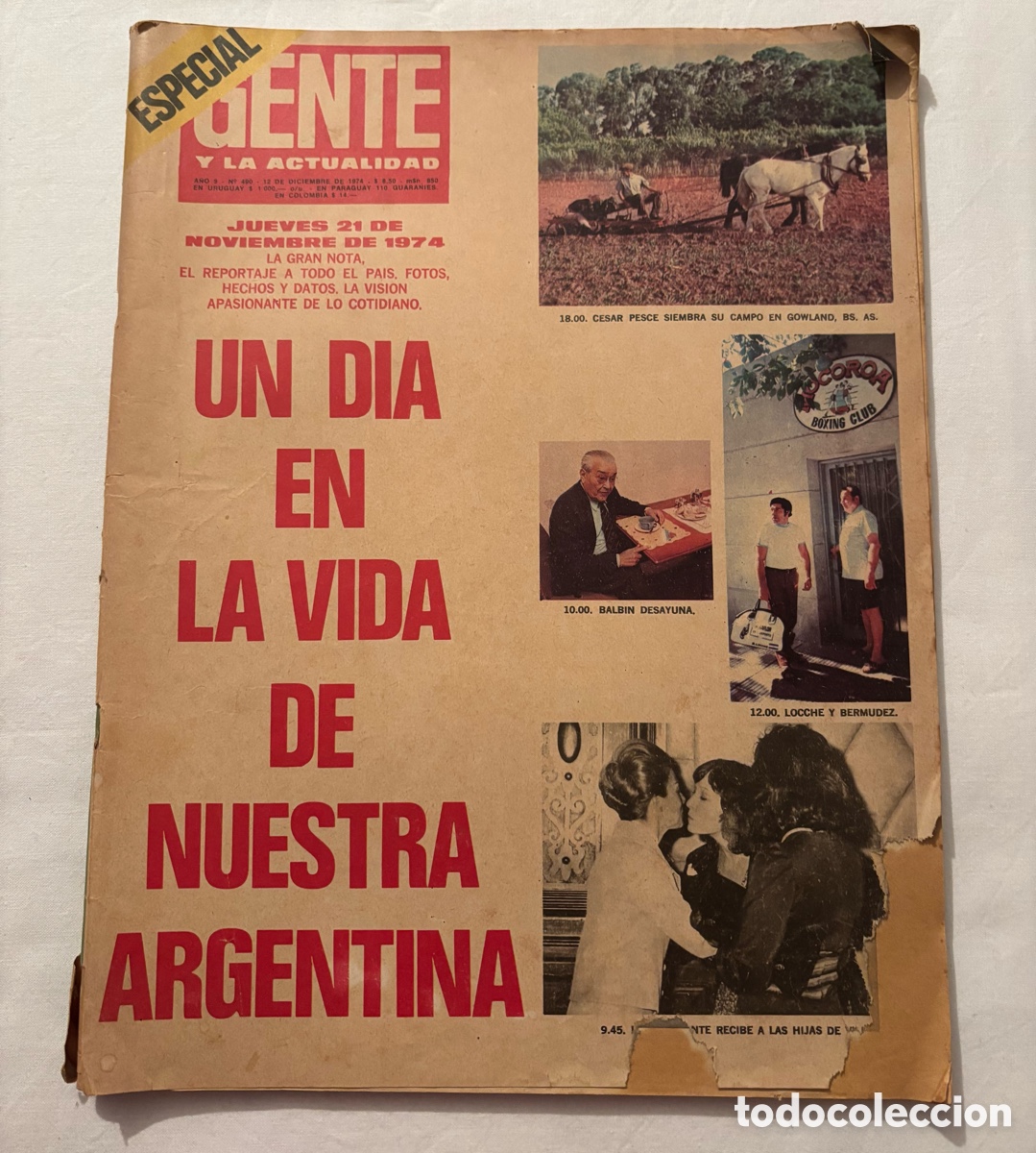 Coleccionismo de Revistas y Peri&oacute;dicos: Revista GENTE y la Actualidad 490 12 Diciembre 1974