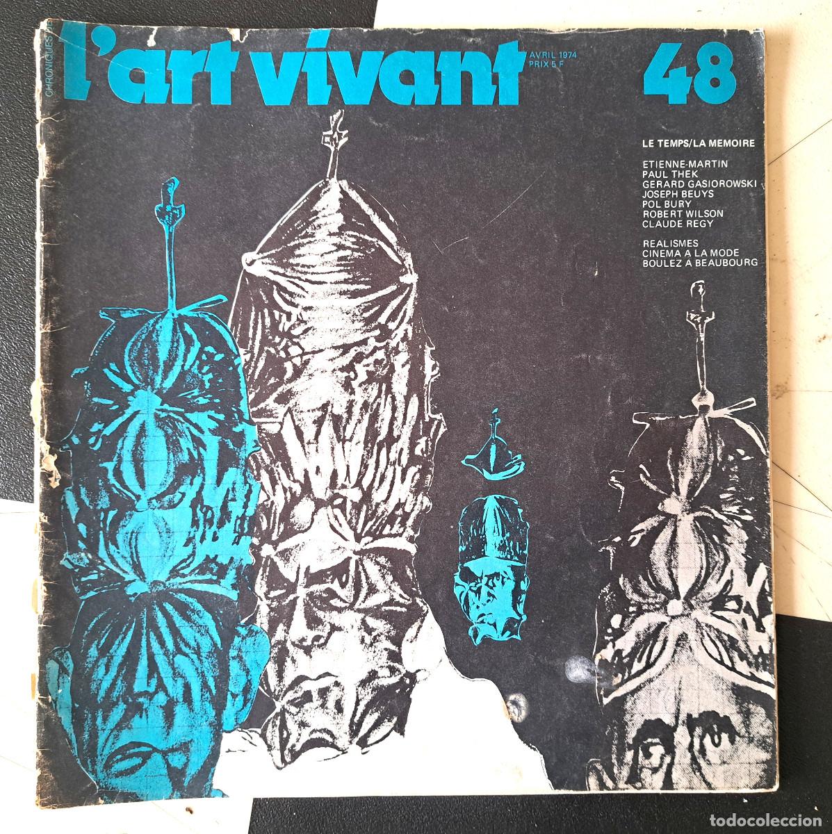 Collezionismo di Riviste e Giornali: REVISTA l'art vivant N&deg;48 ABRIL 1974 -PAUL THEK - BEUYS - REALISMES- CINEMA