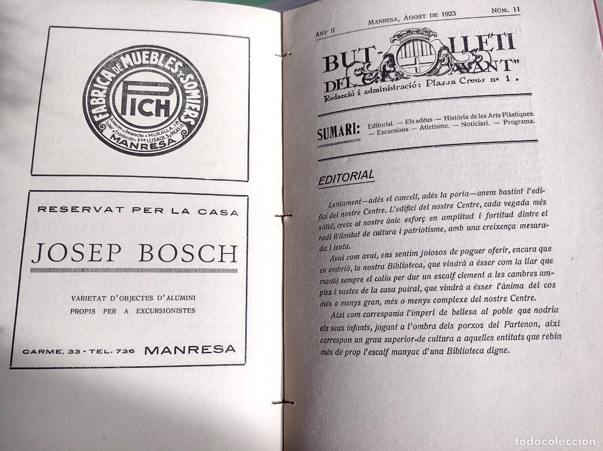 Colecionismo de Revistas e Jornais: 16 n&uacute;ms. Butllet&iacute; Centre Exc. Avant, Manresa 1923-24