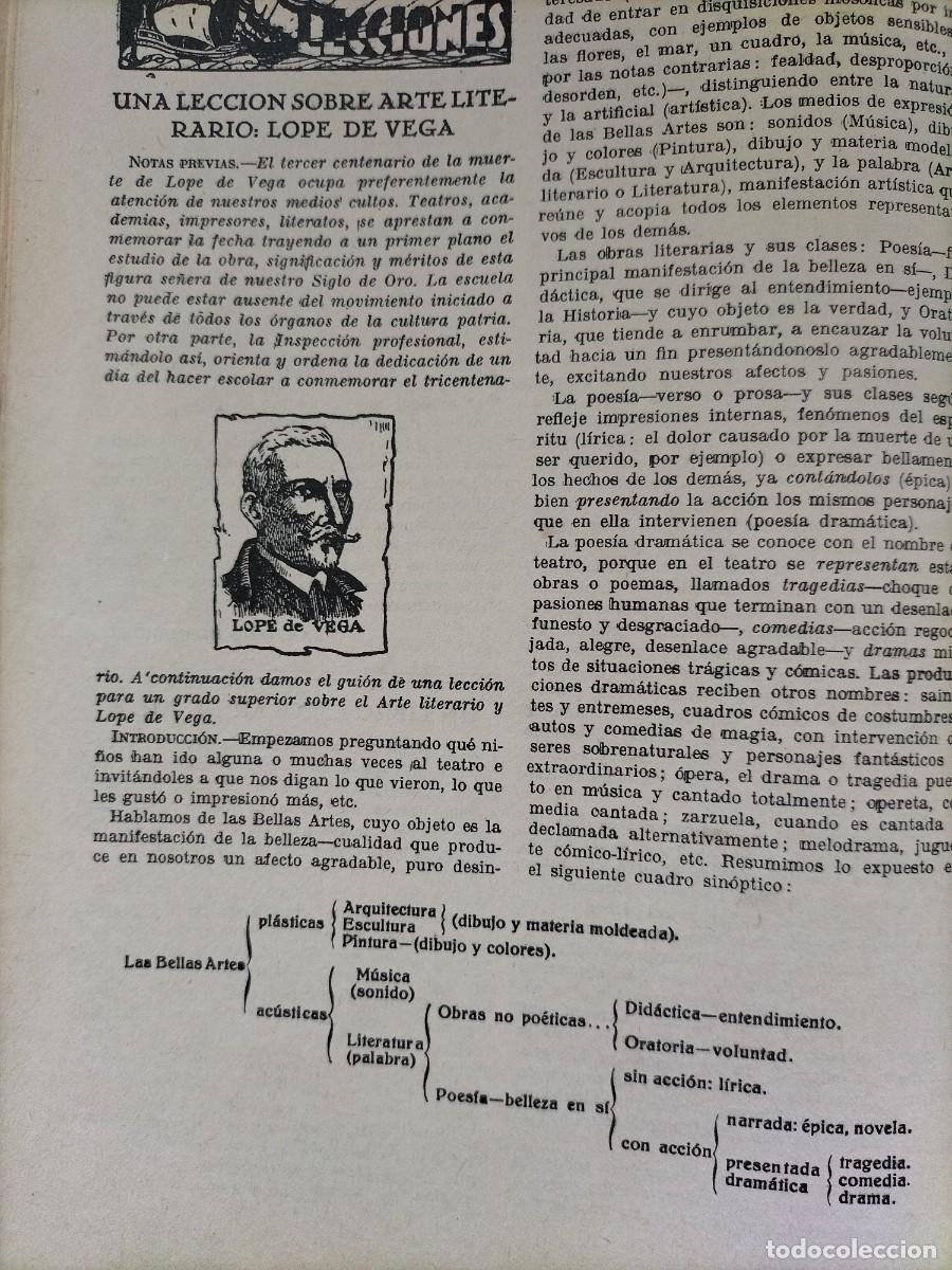 Coleccionismo de Revistas y Peri&oacute;dicos: UNA LECCION SOBRE ARTE LITERARIO LOPE DE VEGA REVISTA A&Ntilde;O 1936