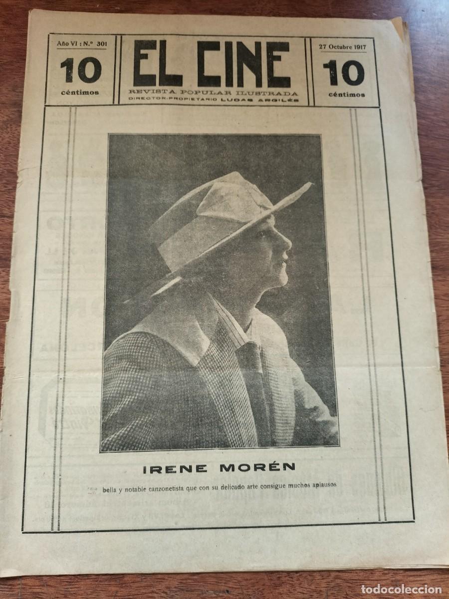 Coleccionismo de Revistas y Peri&oacute;dicos: EL CINE REVISTA POPULAR ILUSTRADA A&Ntilde;O 1917 N&deg; 301 IRENE MOREN WANDA KOSIKI CAROLINA FERNANDEZ