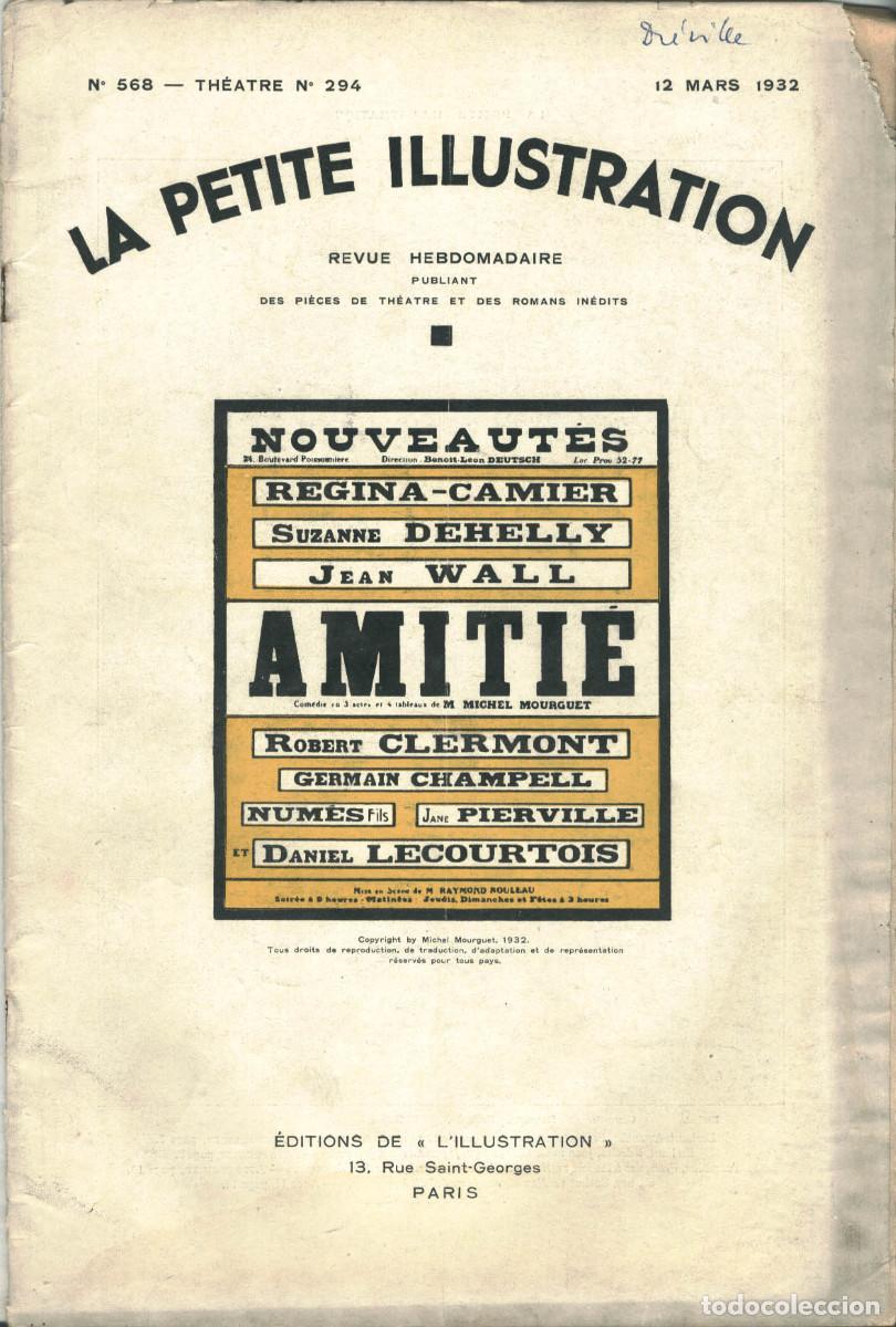 Sammeln von Zeitschriften und Zeitungen: MOURGUET, Michel. Amiti&eacute; (Petite Illustration; 294) III-1932.