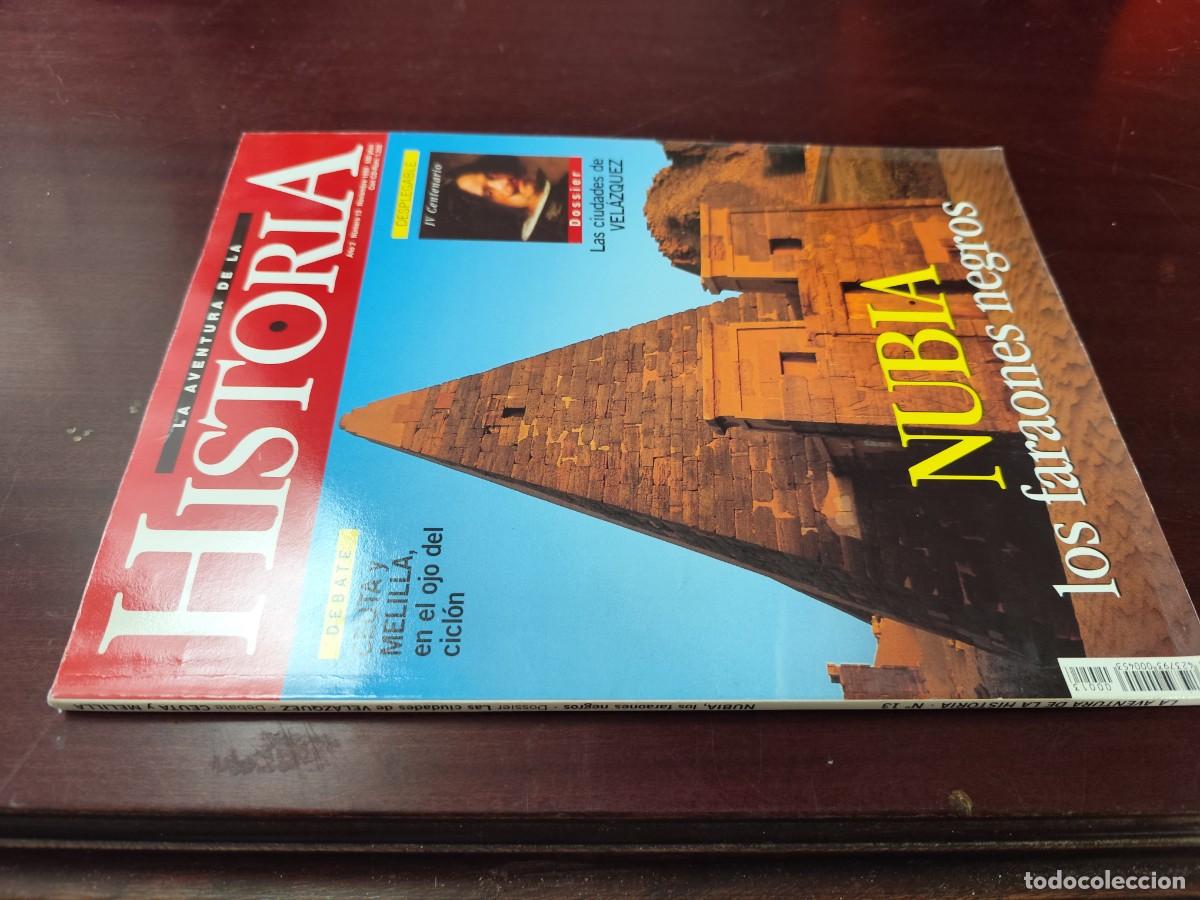 Coleccionismo de Revistas y Peri&oacute;dicos: NUBIA LOS FARAONES NEGROS / N13 NOVIEMBRE 1999 / ZUX 04 / LA AVENTURA DE LA HISTORIA