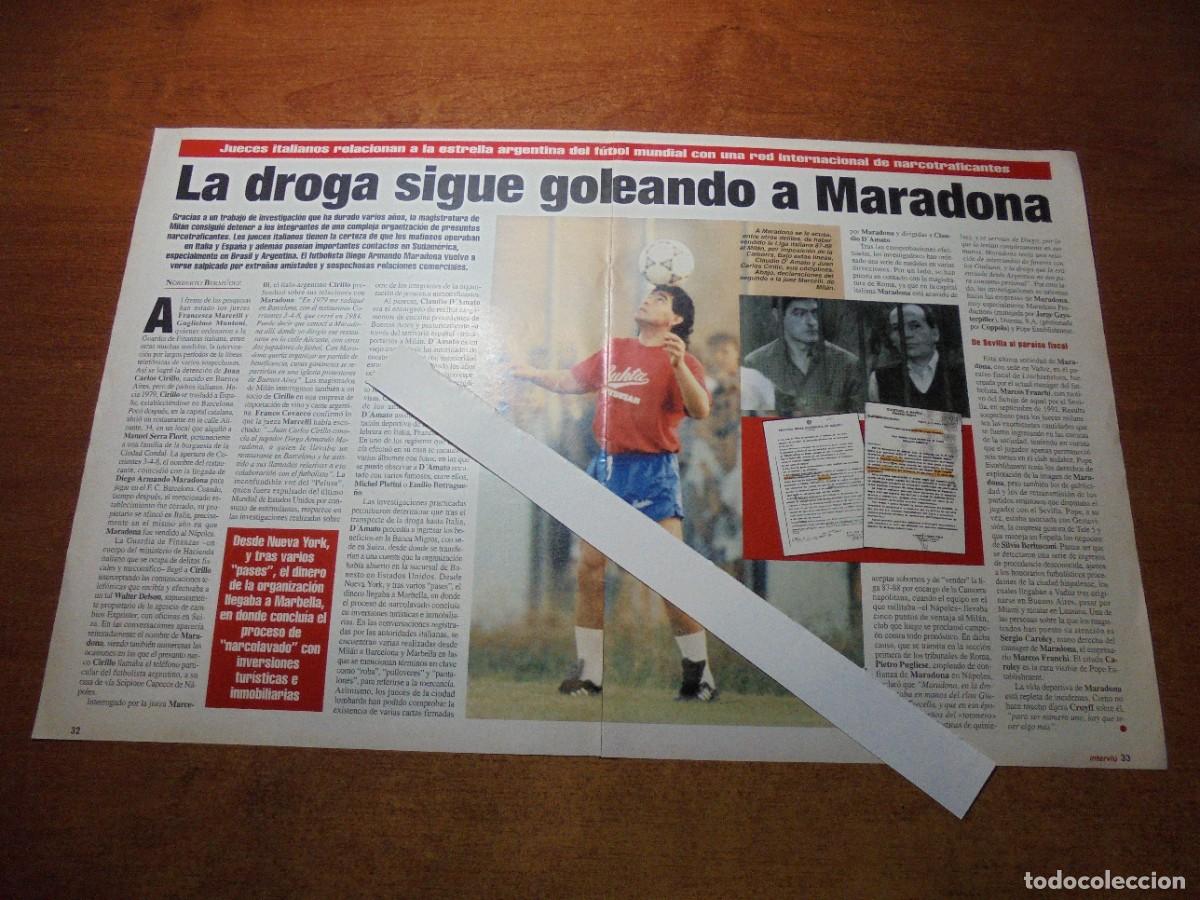 Coleccionismo de Revistas y Peri&oacute;dicos: CLIPPING 1995: MARADONA