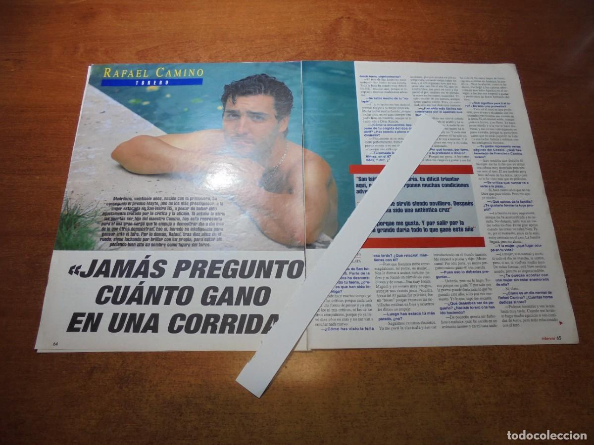 Coleccionismo de Revistas y Peri&oacute;dicos: CLIPPING 1995: RAFAEL CAMINO, ENTREVISTA / REPORTAJE REVENTA DE ENTRADAS CORRIDAS DE TOROS.