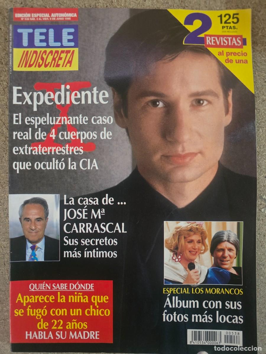 Coleccionismo de Revistas y Peri&oacute;dicos: Revista Tele Indiscreta 538 Expediente X