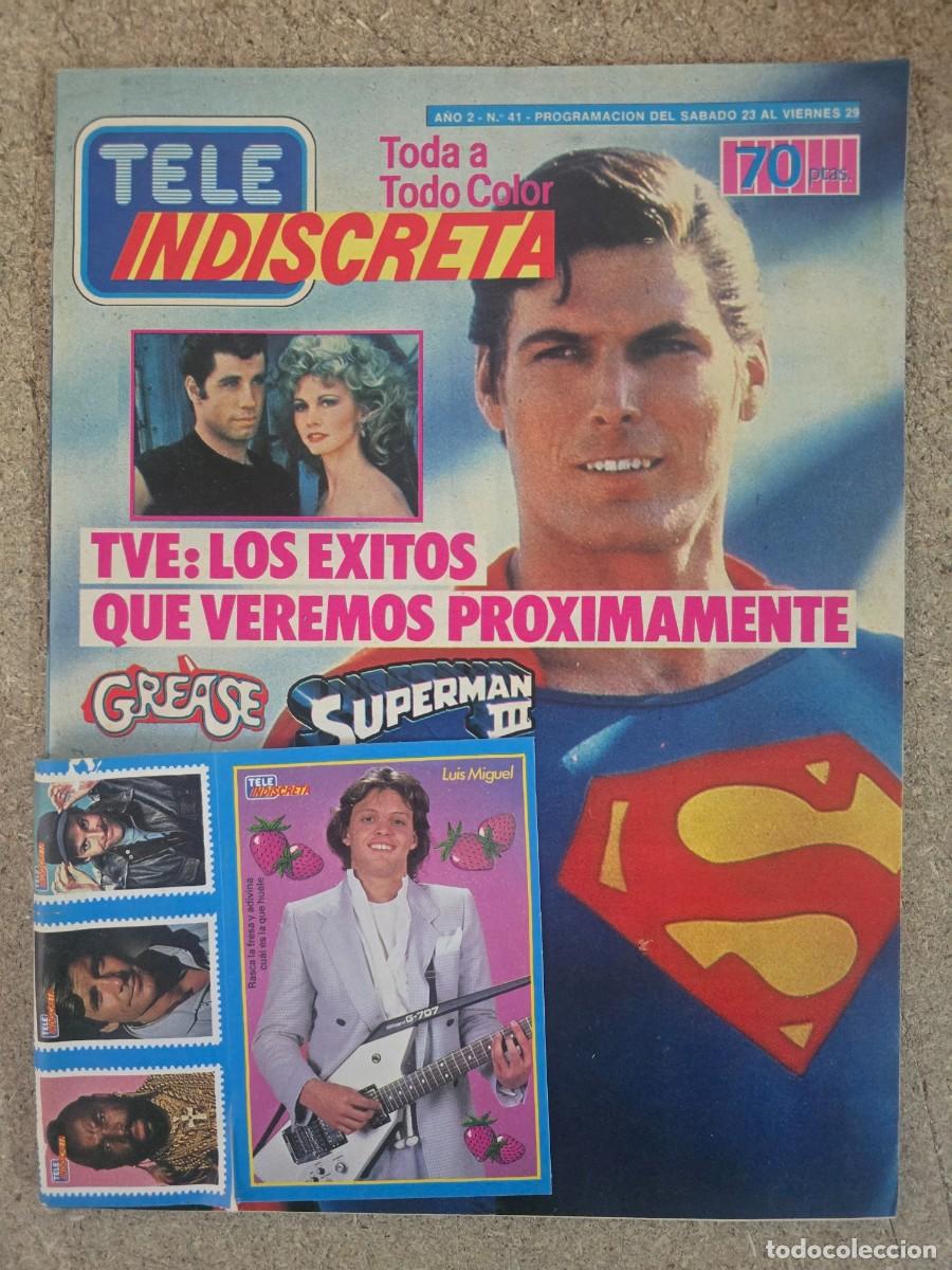 Coleccionismo de Revistas y Peri&oacute;dicos: Revista Tele Indiscreta 41 Superman