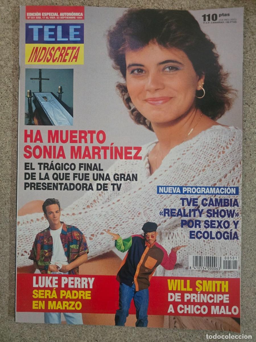 Coleccionismo de Revistas y Peri&oacute;dicos: Revista Tele Indiscreta 501 Sonia Martinez