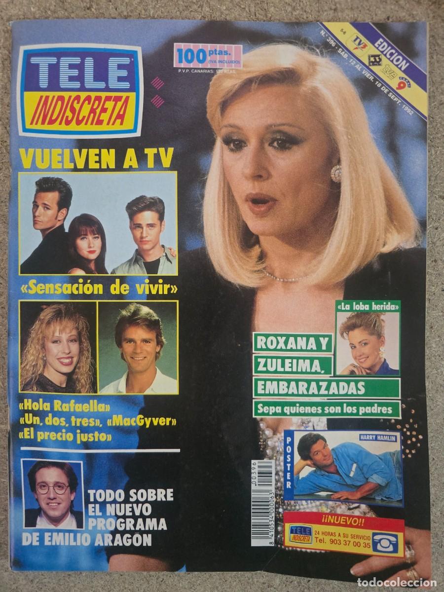Coleccionismo de Revistas y Peri&oacute;dicos: Revista Tele Indiscreta 396 Rafaela Carra