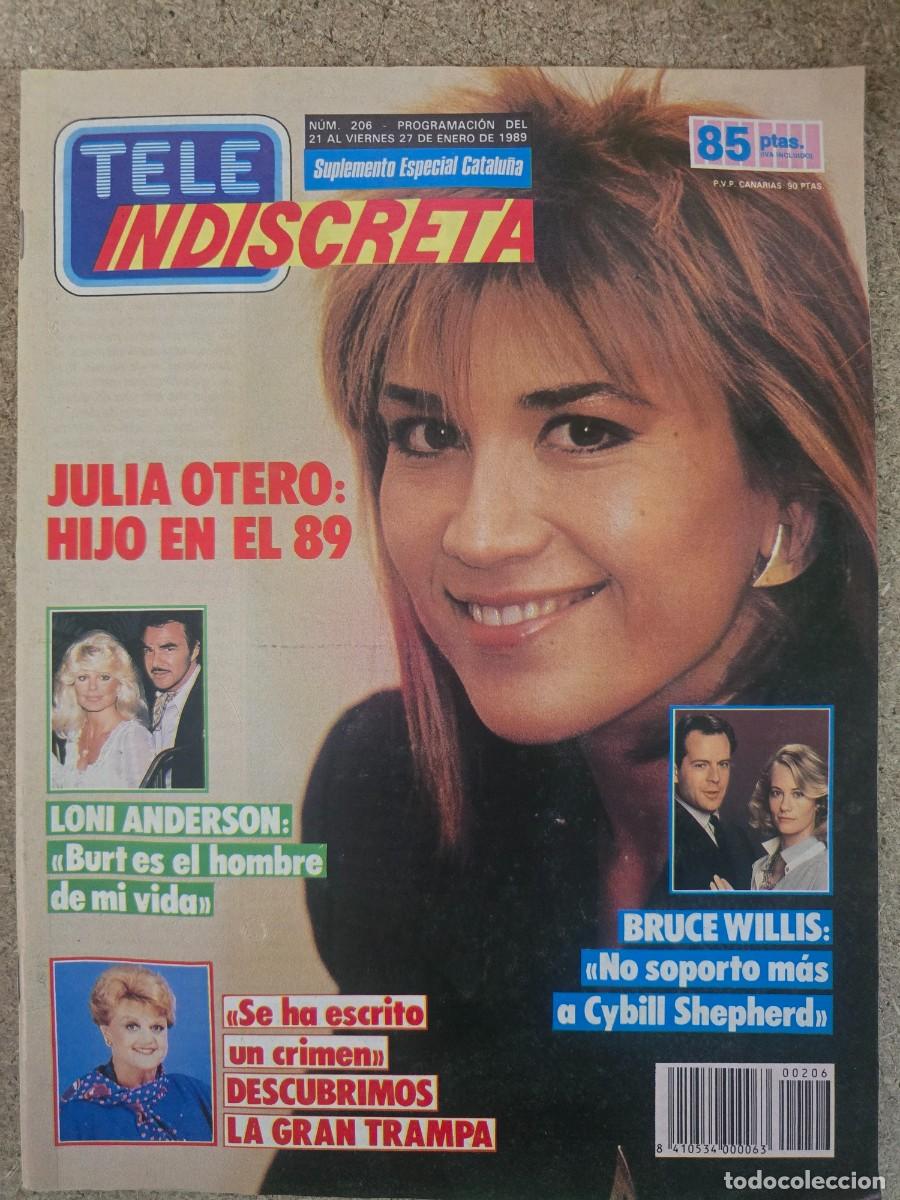 Coleccionismo de Revistas y Peri&oacute;dicos: Revista Tele Indiscreta 206 Julia Otero