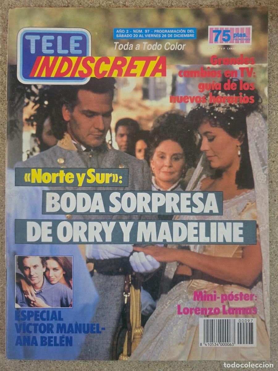 Coleccionismo de Revistas y Peri&oacute;dicos: Revista Tele Indiscreta 97 Norte y Sur