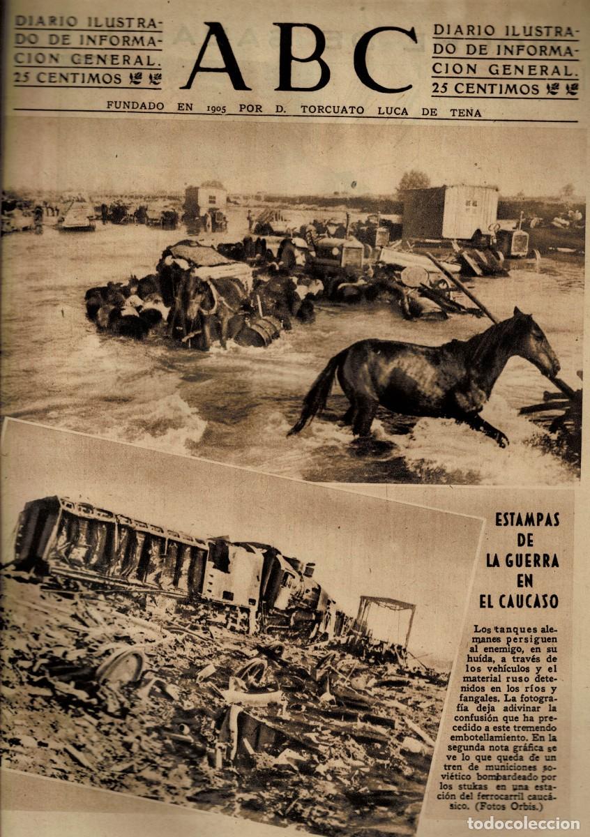 Coleccionismo de Revistas y Peri&oacute;dicos: PERIODICO ABC MADRID-SEVILLA 13 DE SEPTIEMBRE DE 1942. A-ABC-0732 ,2