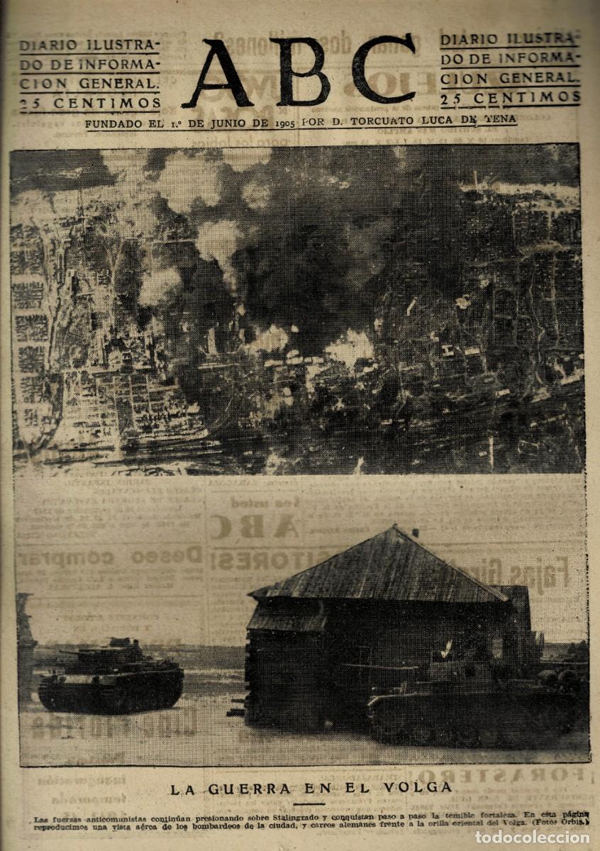 Coleccionismo de Revistas y Peri&oacute;dicos: PERIODICO ABC MADRID-SEVILLA 17 DE SEPTIEMBRE DE 1942. A-ABC-0733 ,2
