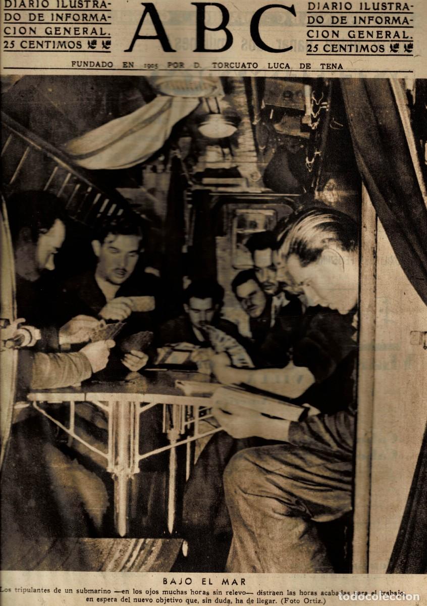 Coleccionismo de Revistas y Peri&oacute;dicos: PERIODICO ABC MADRID-SEVILLA 20 DE SEPTIEMBRE DE 1942. A-ABC-0735