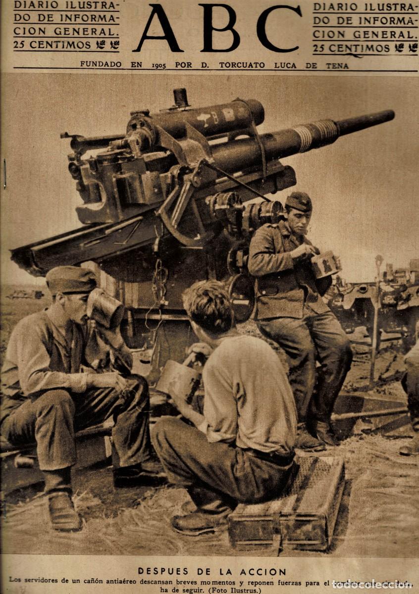 Coleccionismo de Revistas y Peri&oacute;dicos: PERIODICO ABC MADRID-SEVILLA 29 DE SEPTIEMBRE DE 1942. A-ABC-0738