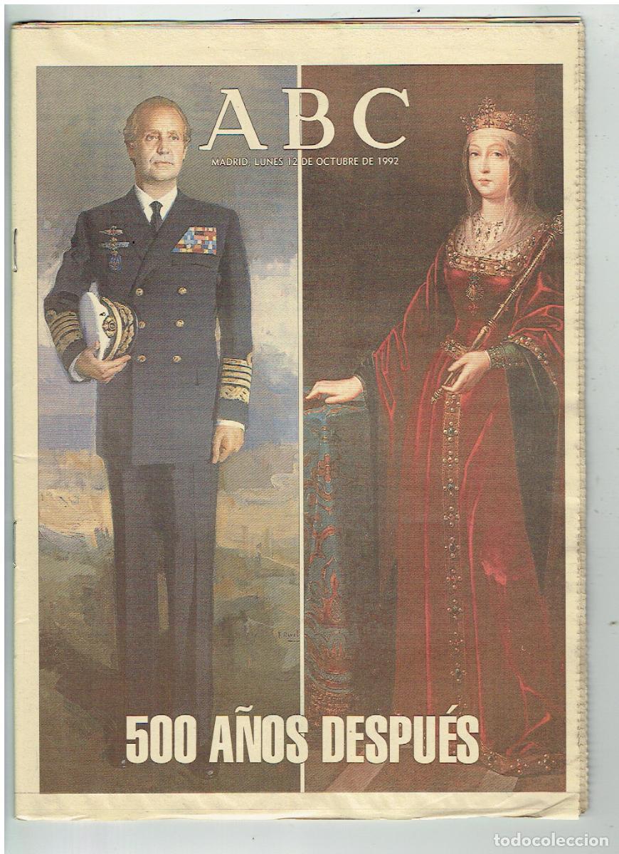 Coleccionismo de Revistas y Peri&oacute;dicos: ABC. 500 A&Ntilde;OS DEPU&Eacute;S. MADRID, 12 DE OCTUBRE 1992.(B/58)