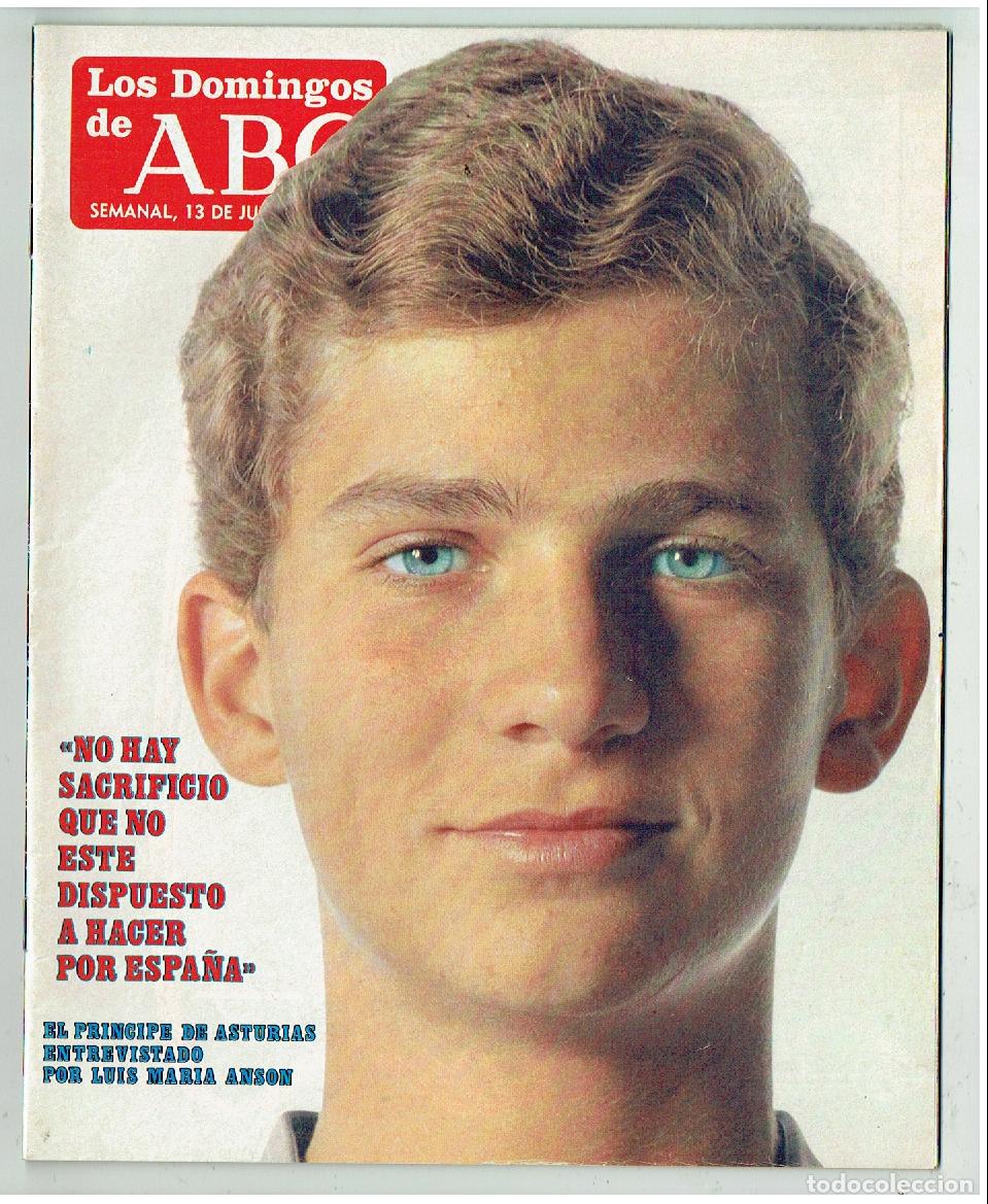 Coleccionismo de Revistas y Peri&oacute;dicos: LOS DOMINGOS DE ABC. EL PRINCIPE DE ASTURIAS ENTREVISTADO POR LUIS MAR&Iacute;A ANS&Oacute;N. 13 JULIO 1986 (B/58)