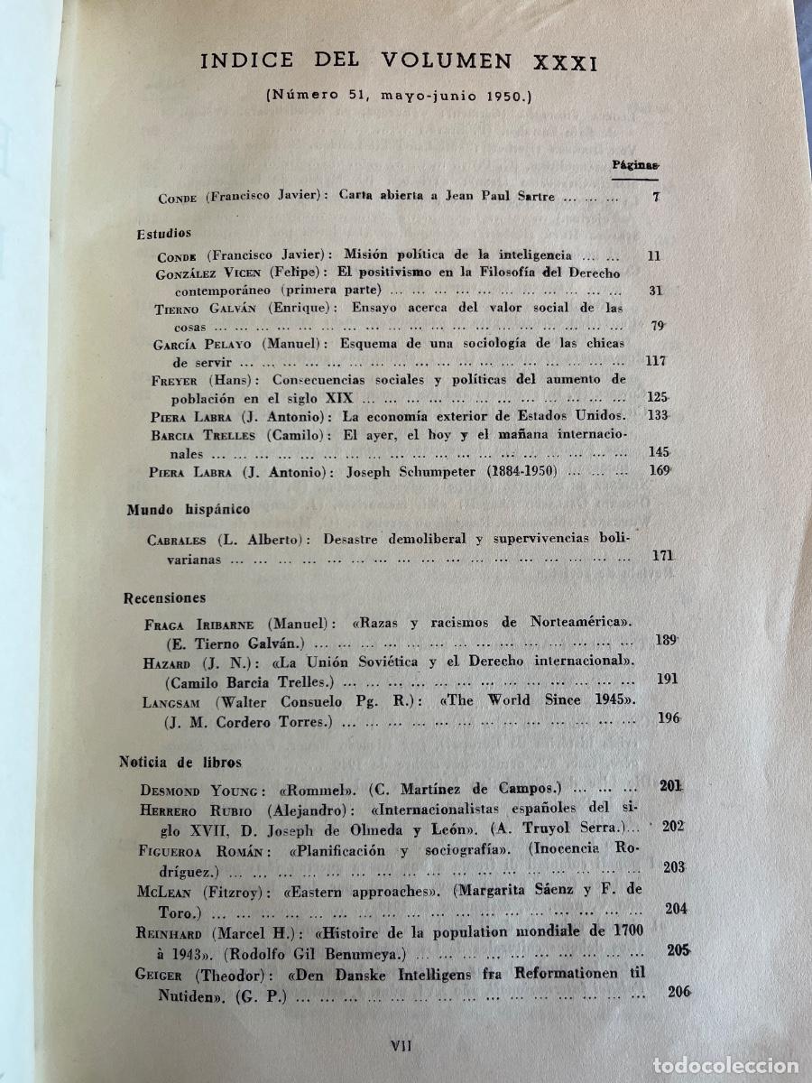 Coleccionismo de revistas y peri&oacute;dicos: Revista de Estudios Pol&iacute;ticos, volumen XXXI, mayo-junio 1950