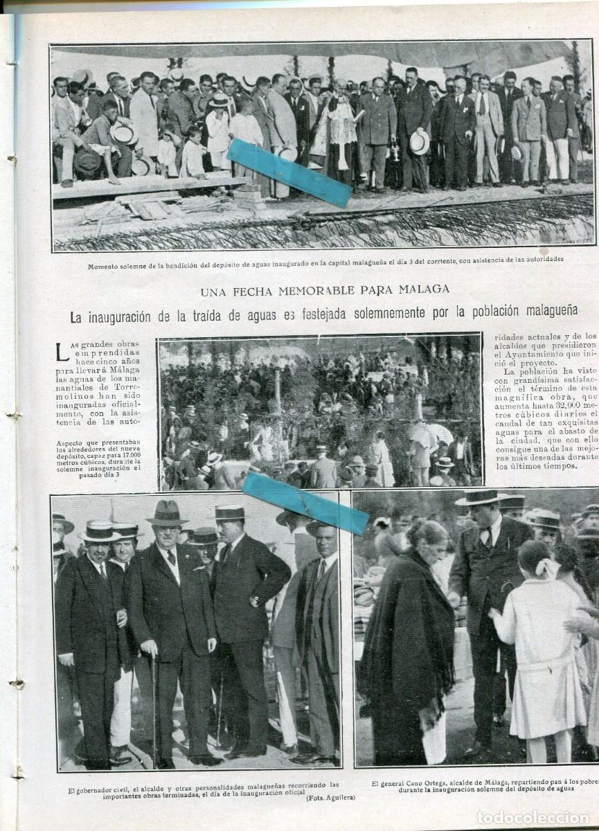 Coleccionismo de Revistas y Peri&oacute;dicos: REVISTA A&Ntilde;O 1926 TRAIDA DE LAS AGUAS A MALAGA RAL AUTOMOVIL CLUB DE GUIPUZCOA REZOLA PEREZ LUGIN