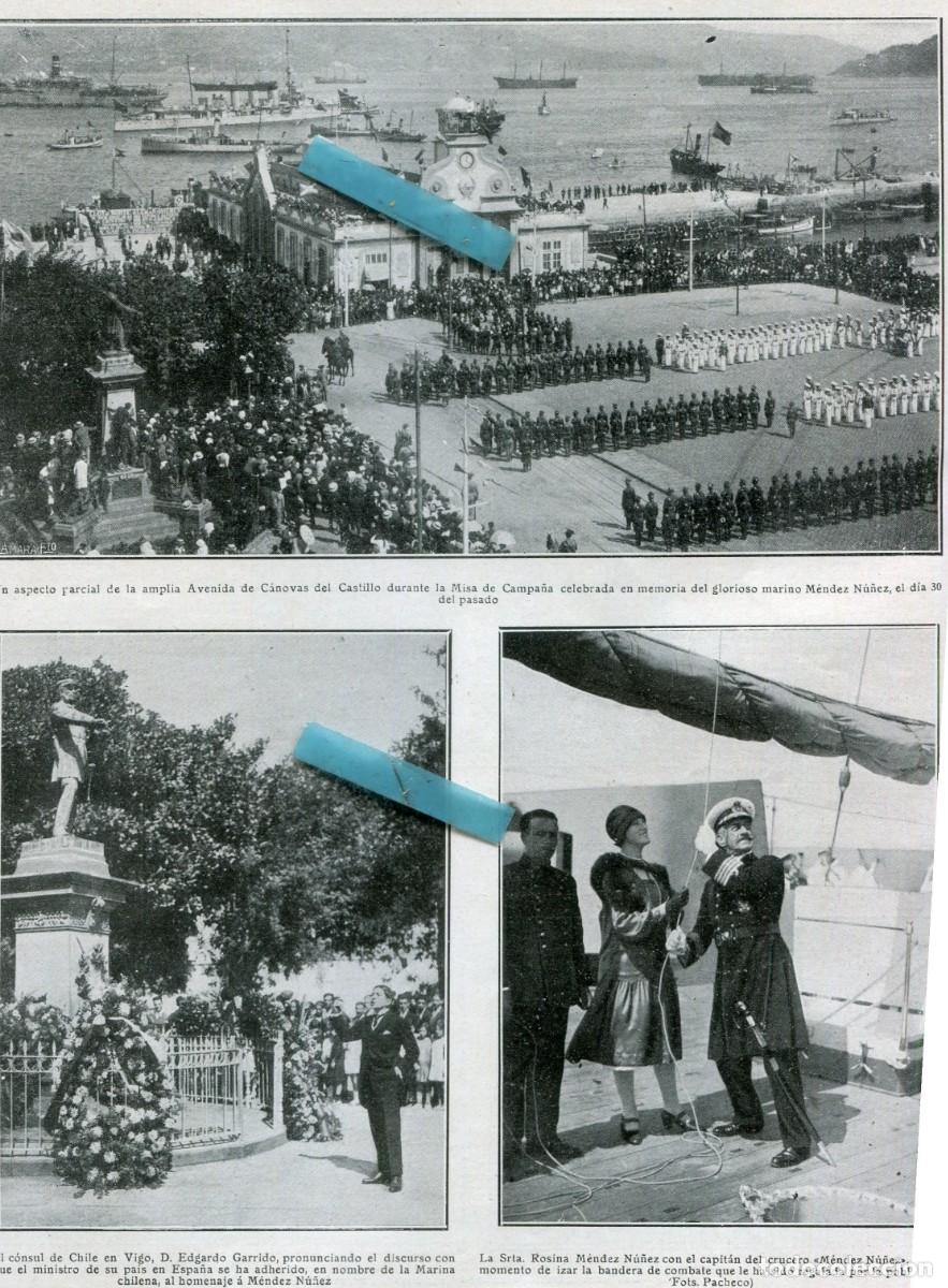 Coleccionismo de Revistas y Peri&oacute;dicos: REVISTA A&Ntilde;O 1926 MENDEZ NU&Ntilde;EZ EN VIGO CARTELES DE REGATAS TRAINERAS Y CABALLOS EN SAN SEBASTIAN