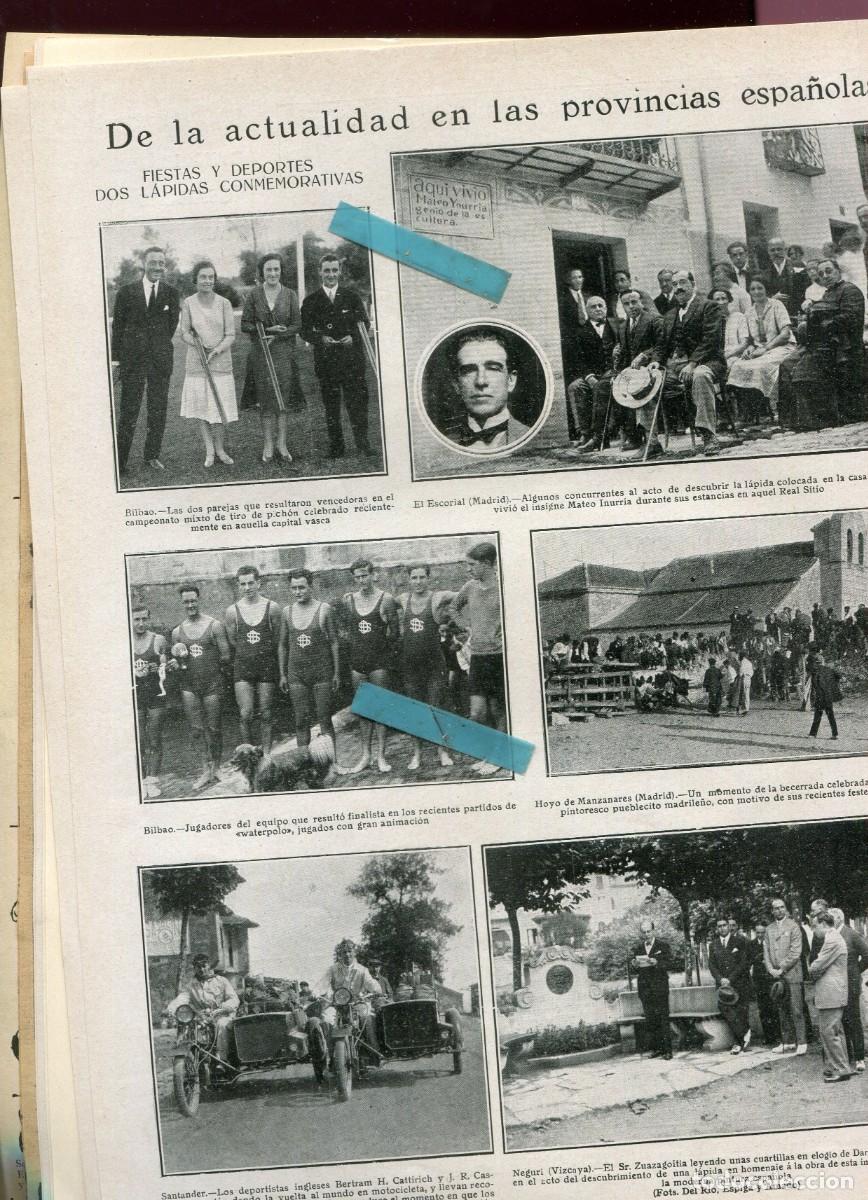 Coleccionismo de Revistas y Peri&oacute;dicos: REVISTA A&Ntilde;O 1926 MAEO INURRIA EN EL ESCORIAL WATERPLO EN BILBAO HOYO DE MANZANARES NEGURI REGOYOS