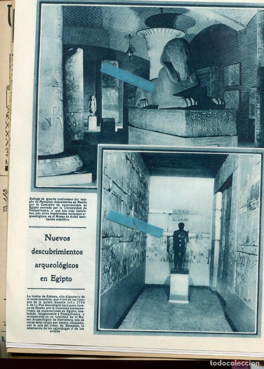 Coleccionismo de Revistas y Peri&oacute;dicos: REVISTA A&Ntilde;O 1926 EGIPTO EGIPTOLOGIA MENFIS RAKAPU MENPTAH STADIUM GAL DEL REAL UNION DE IRUN