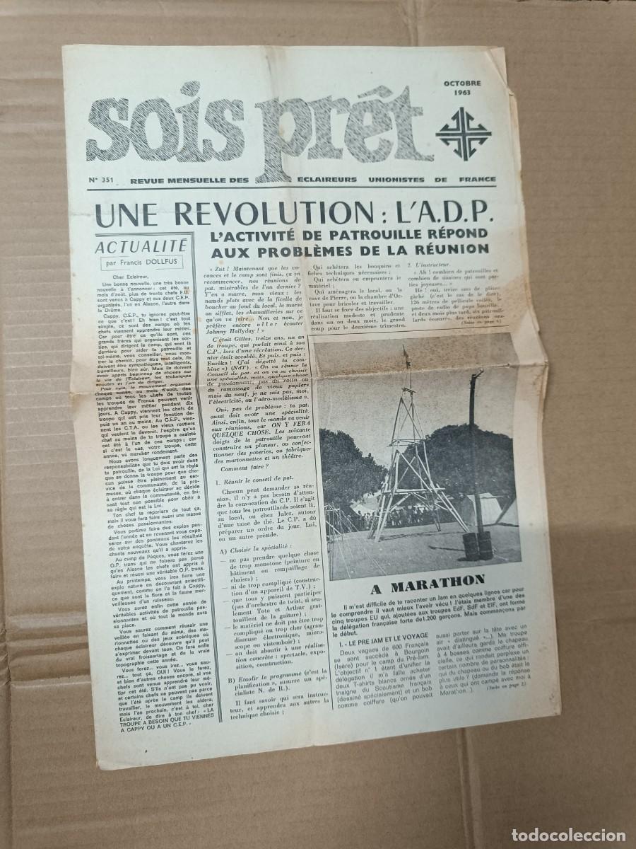 Coleccionismo de Revistas y Peri&oacute;dicos: ANTIGUA REVISTA SOIS PRET 1963 , ECLAIREURS UNIONISTES, BOY SCOUTS FRANCE, FRANCIA -P10