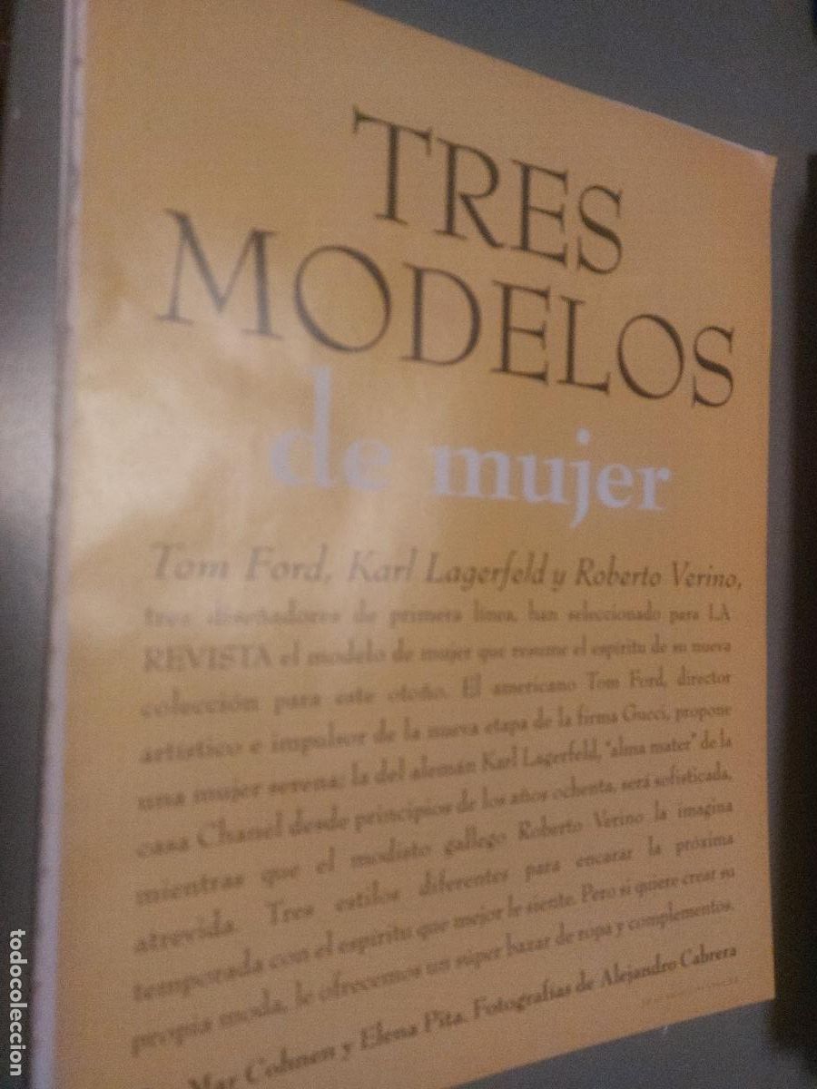 Coleccionismo de Revistas y Peri&oacute;dicos: TOM FORD, KARL LAGERFELD, ROBERTO VERINO. 9 P&Aacute;GINAS ART&Iacute;CULO EXTRAIDO DE REVISTA. GRAPA. COMPLETO
