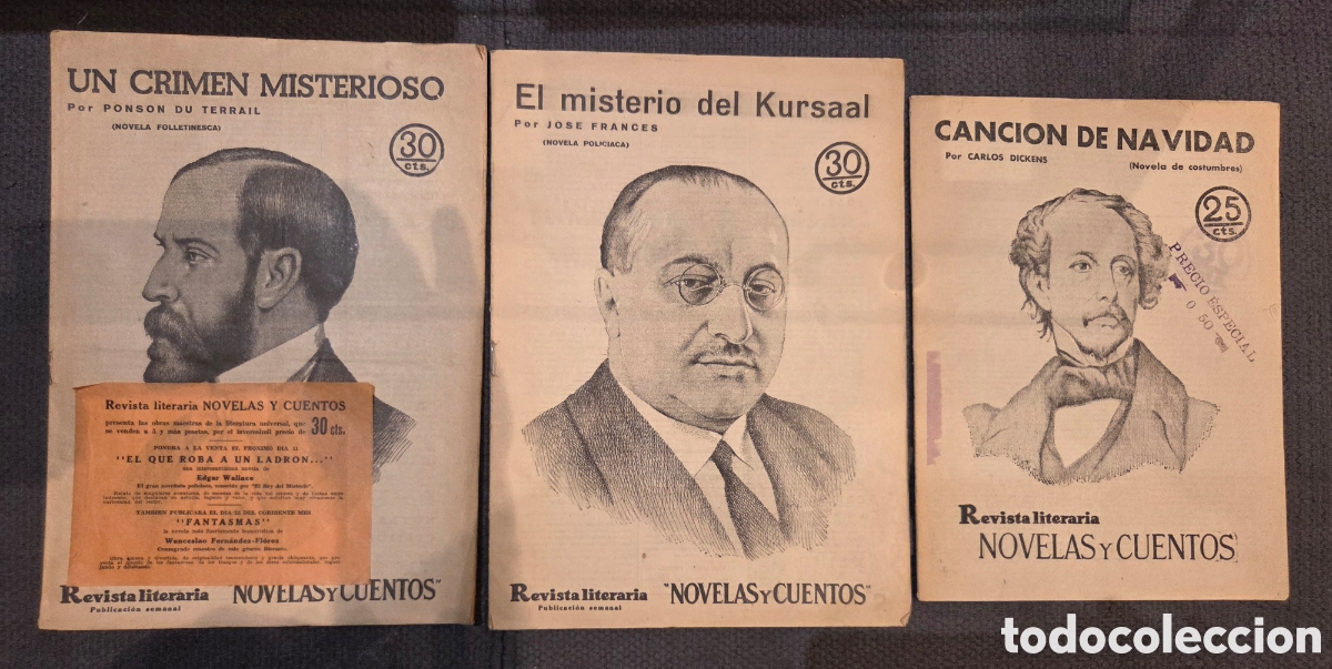 Coleccionismo de Revistas y Peri&oacute;dicos: Revista Literaria. Novelas y cuentos.&nbsp;3 N&uacute;meros
