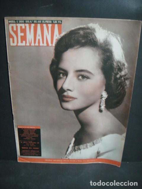 Coleccionismo de Revistas y Peri&oacute;dicos: revista semana - n&ordm; 985, 6 de enero de 1959