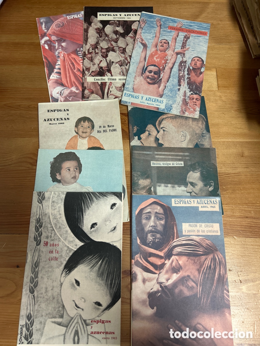 Coleccionismo de Revistas y Peri&oacute;dicos: Revistas religiosas ESPIGAS Y AZUCENAS- A&ntilde;o de Enero de 1965 a Octubre 1965