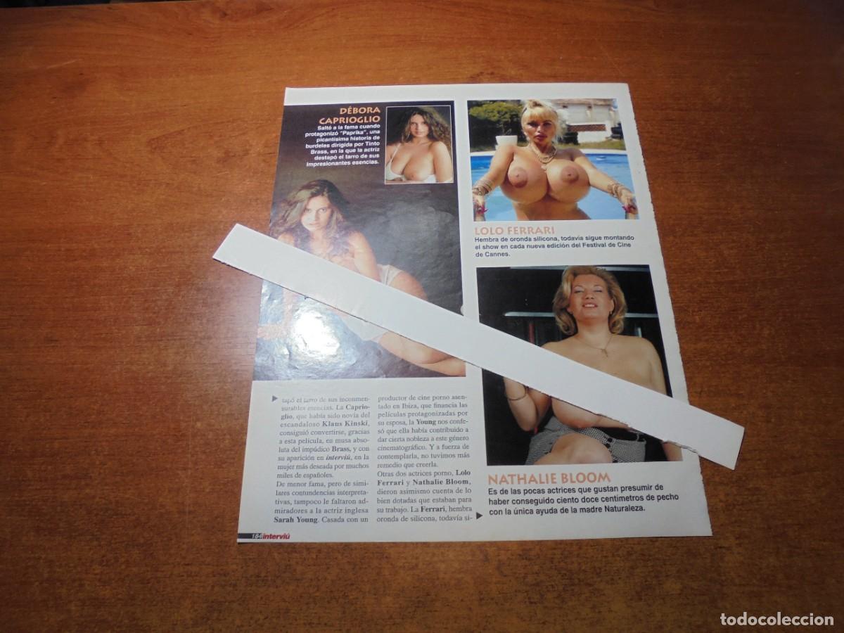 Coleccionismo de Revistas y Peri&oacute;dicos: CLIPPING 2001: LOLO FERRARI. D&Eacute;BORA CAPRIOGLIO. NATHALIE BLOOM. PUBLICIDAD SAMARANCH PARK RESTAURANT