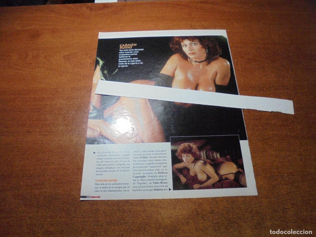 Coleccionismo de Revistas y Peri&oacute;dicos: CLIPPING 2001: CARMEN RUSSO / PUBLICIDAD PROSEGUR