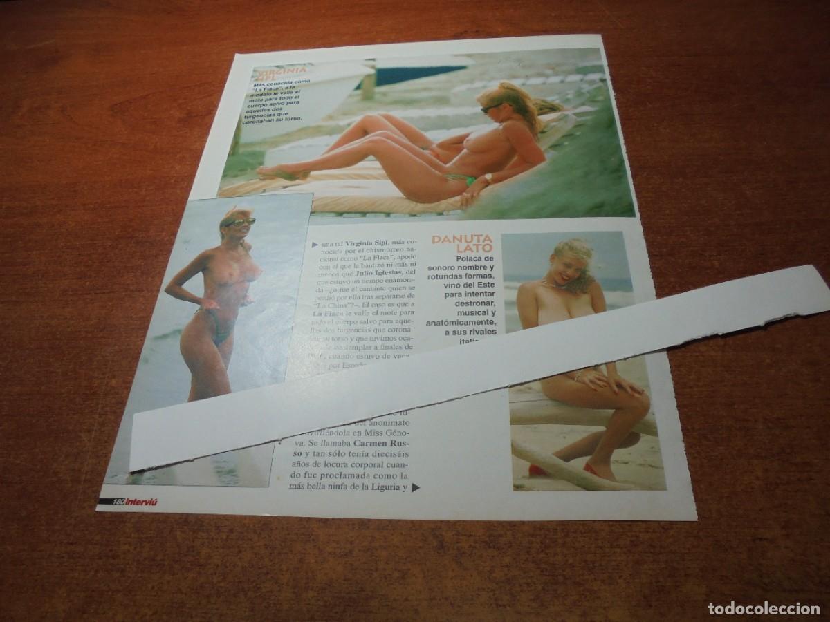 Coleccionismo de Revistas y Peri&oacute;dicos: CLIPPING 2001: VIRGINIA SIPL, LA FLACA (EX NOVIA DE JULIO IGLESIAS). DANUTA LATO.