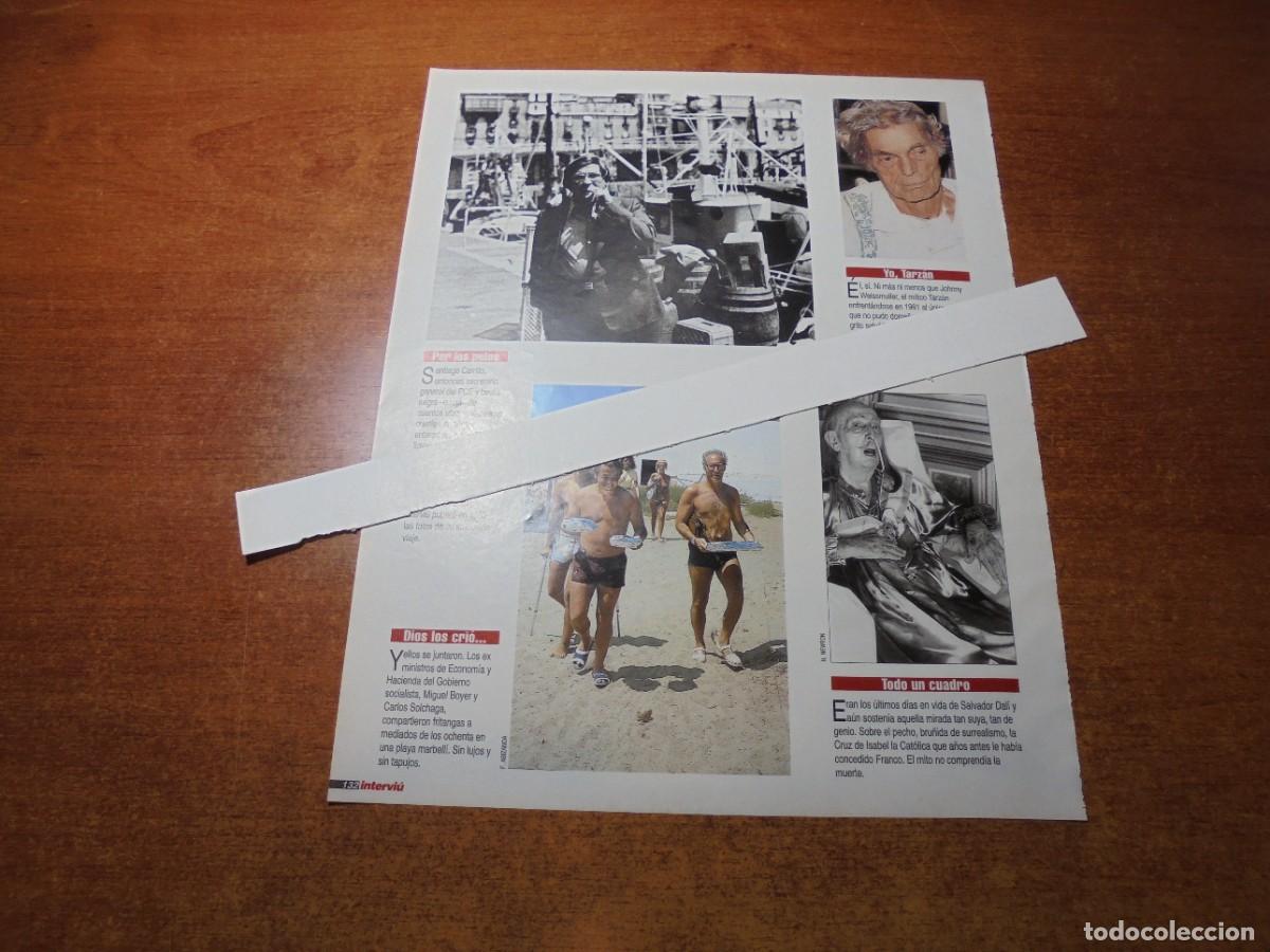 Coleccionismo de Revistas y Peri&oacute;dicos: CLIPPING 1996: SANTIAGO CARRILLO CON PELUCA. DAL&Iacute;. JOHNNY WEISSMULLER (TARZ&Aacute;N). BOYER Y SOLCHAGA.