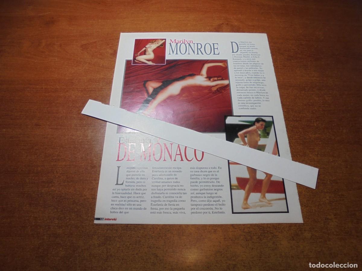 Coleccionismo de Revistas y Peri&oacute;dicos: CLIPPING 1996: ESTEFAN&Iacute;A DE M&Oacute;NACO. MARILYN MONROE / PUBLICIDAD ANIS CASTELLANA