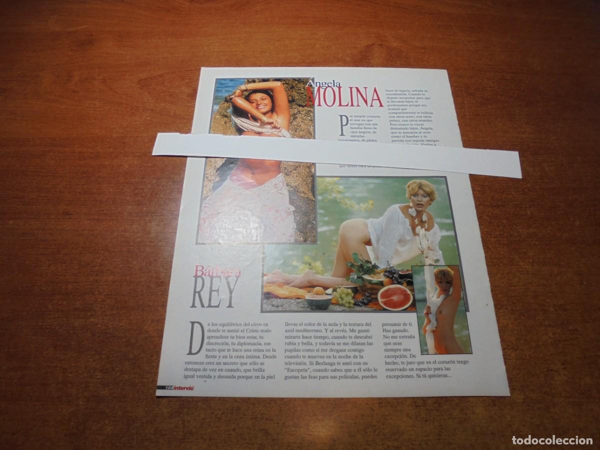 Coleccionismo de Revistas y Peri&oacute;dicos: CLIPPING 1996: &Aacute;NGELA MOLINA. B&Aacute;RBARA REY. PUBLICIDAD NATURISMO HOTEL VERA PLAYA