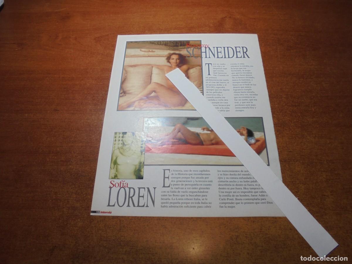 Coleccionismo de Revistas y Peri&oacute;dicos: CLIPPING 1996: ROMMY SCHNEIDER. SOF&Iacute;A LOREN / PUBLICIDAD VINO VEGAVERDE