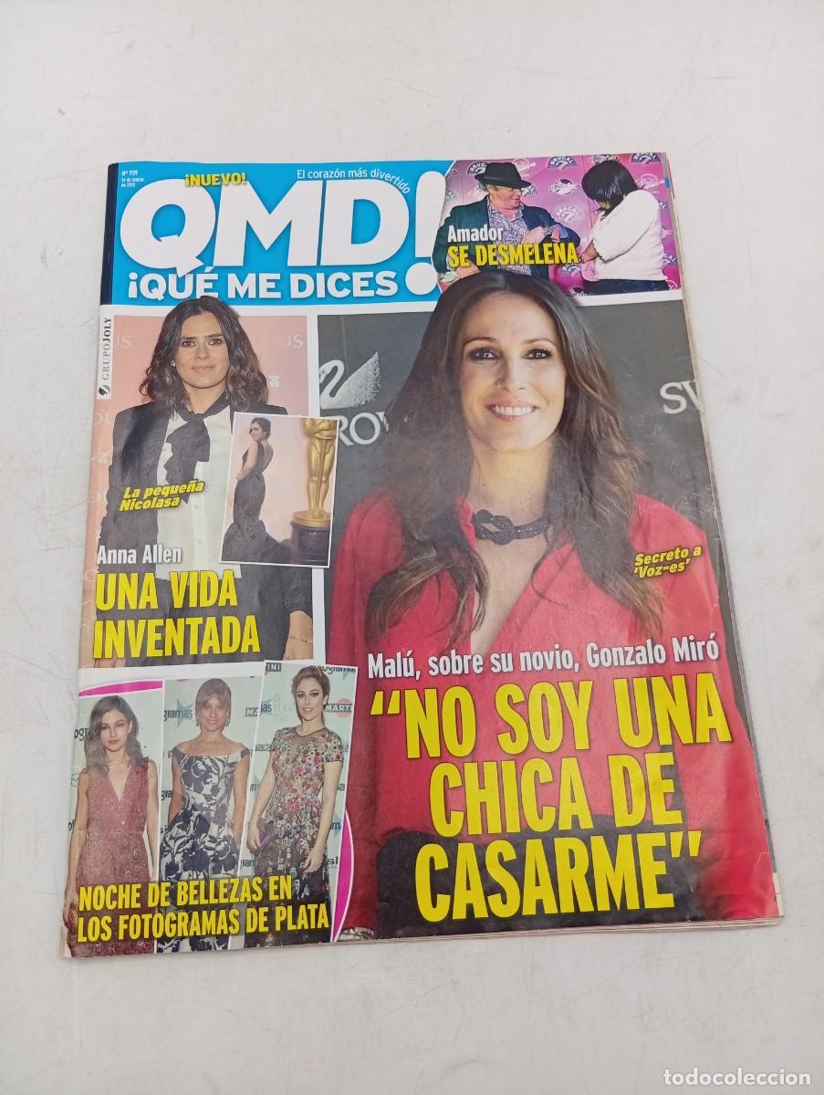 Coleccionismo de Revistas y Peri&oacute;dicos: &iexcl; QUE ME DICES !. N&ordm; 939. A&Ntilde;O 2015. MAL&Uacute; SOBRE SU NOVIO GONZALO MIR&Oacute;. ANNA ALLEN. AMADOR MOHEDANO.