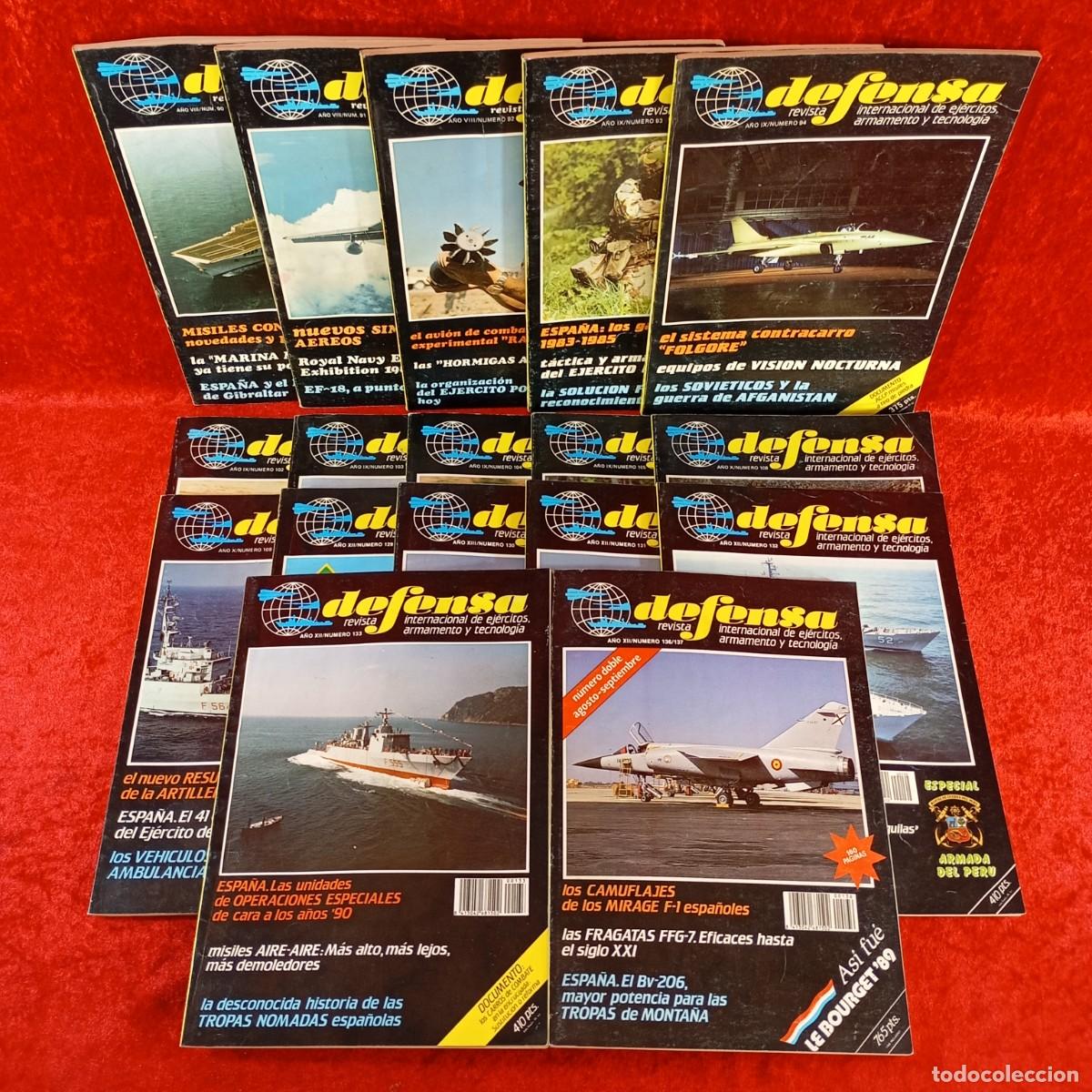 Coleccionismo de Revistas y Peri&oacute;dicos: DEFENSA - REVISTA INTERNACIONAL DE EJ&Eacute;RCITOS, ARMAMENTOS... - LOTE 17 REVISTAS - VER FOTOS / 2385