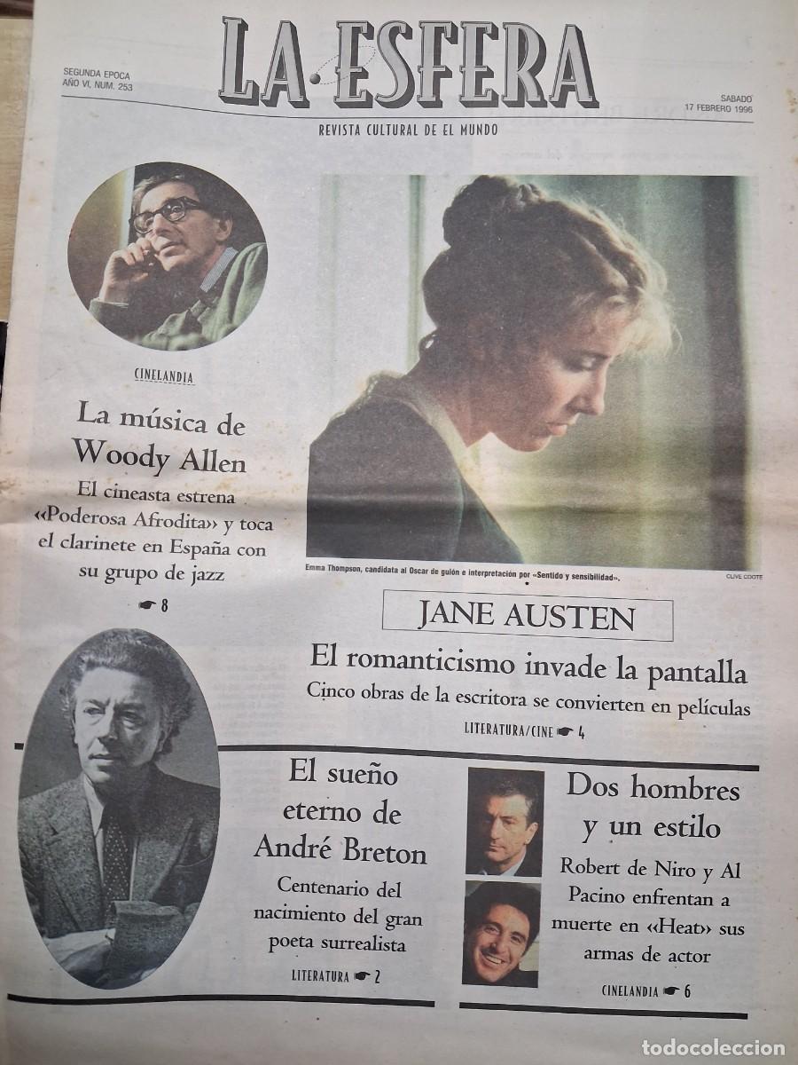 Collectionnisme de Revues et Journaux: La Esfera - n&ordm; 253 - 17 Febrero 1996 - Jane Austen, Andr&eacute; Breton, Woody Allen, To&ntilde;o Benevides...
