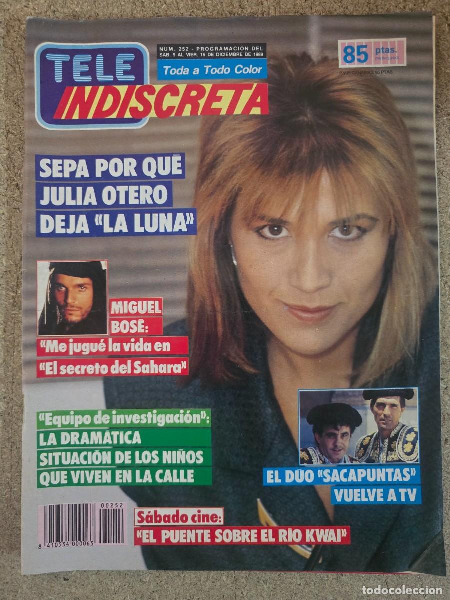 Coleccionismo de Revistas y Peri&oacute;dicos: Revista Tele Indiscreta 252 Julia Otero