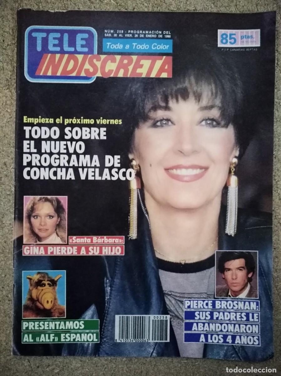 Coleccionismo de Revistas y Peri&oacute;dicos: Revista Tele Indiscreta 258 Concha Velasco