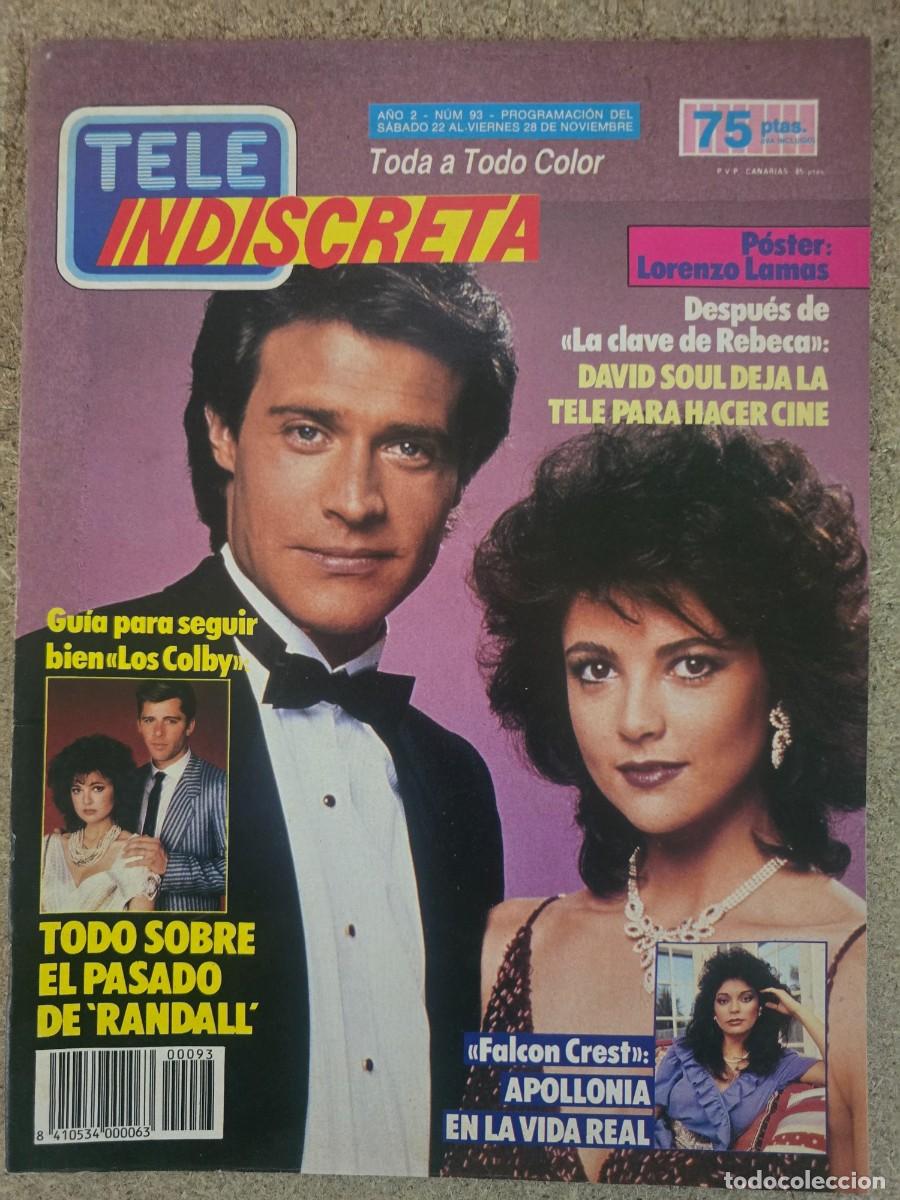 Coleccionismo de Revistas y Peri&oacute;dicos: Revista Tele Indiscreta 93 Los Colby