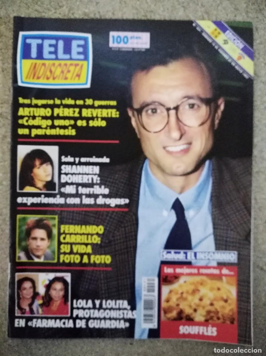 Coleccionismo de Revistas y Peri&oacute;dicos: Revista Tele Indiscreta 431 Arturo Perez Reverte