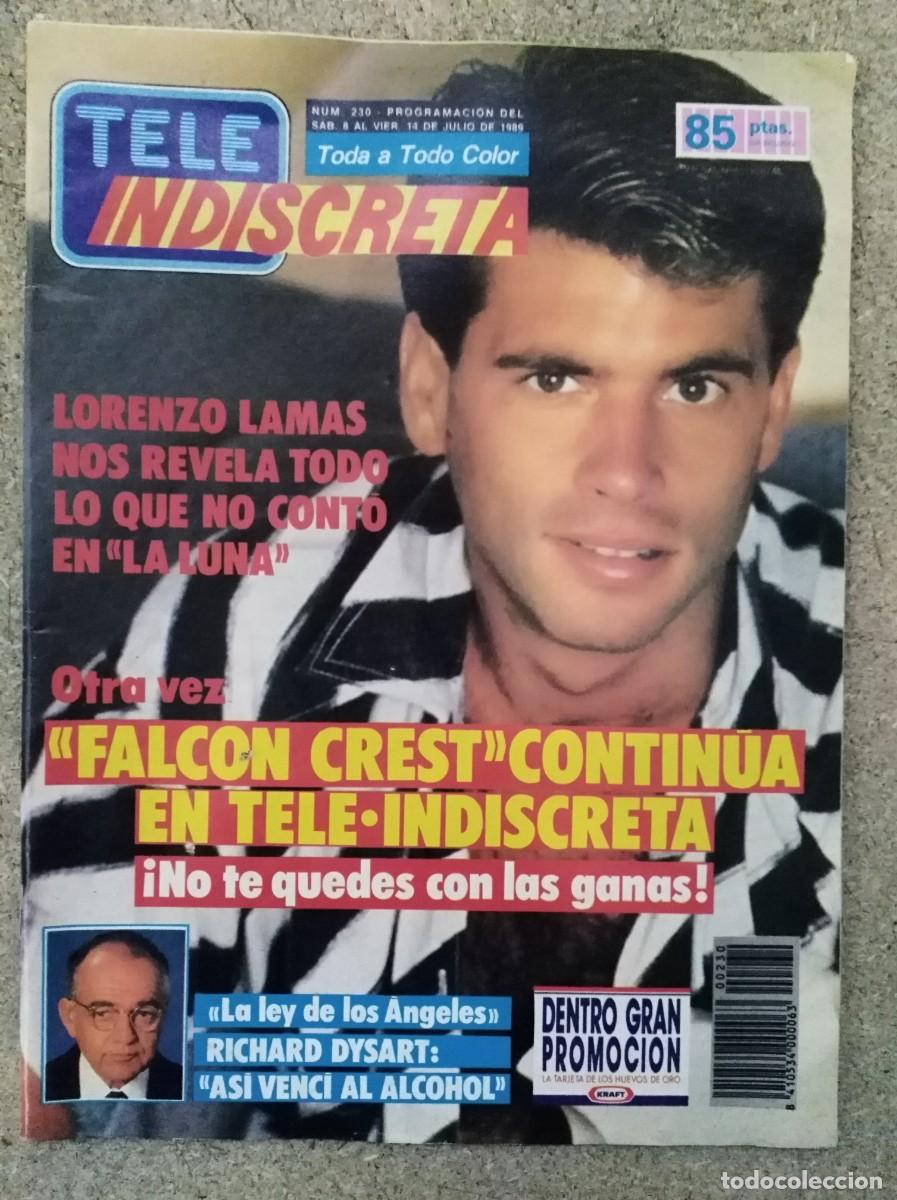 Coleccionismo de Revistas y Peri&oacute;dicos: Revista Tele Indiscreta 230 Lorenzo Lamas